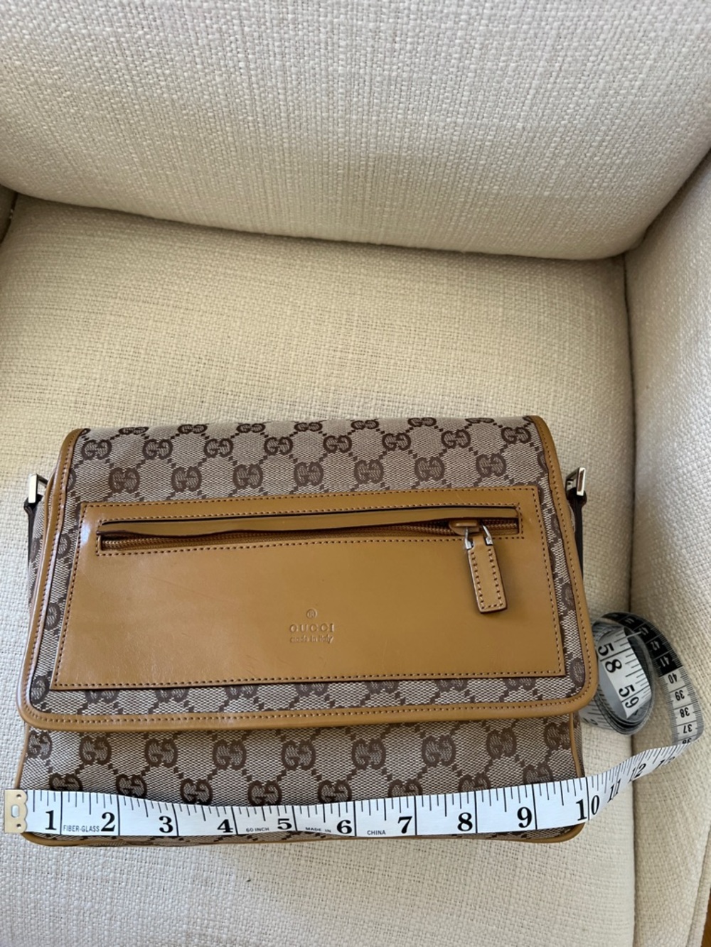Gucci GG Canvas Front Flap Crossbody Bag - Picture 14 of 16